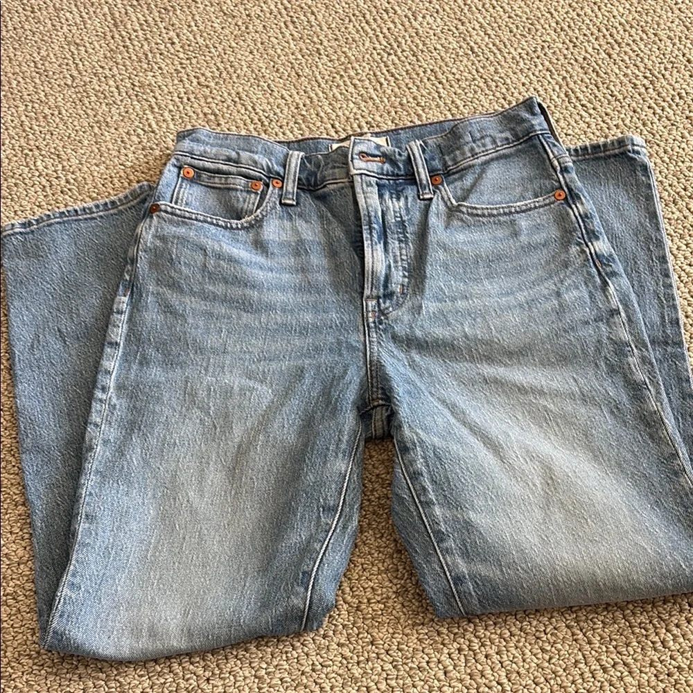 Madewell perfect vintage Light Blue Straight-Leg Jeans